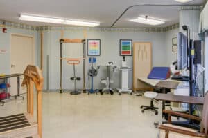 The rehab gym at Unger Park Post Acute