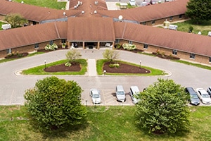 The arial view of Unger Park