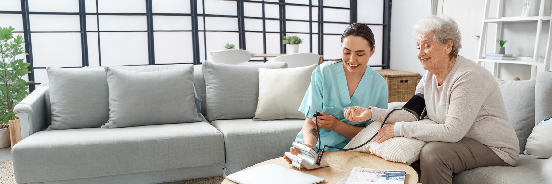 skilled nurse at Unger Park Post Acute working with resident